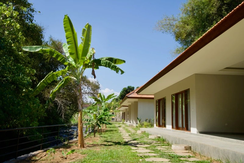 Yoga asana practice during Bali teacher training