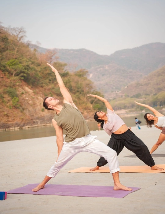 Roga student at beach